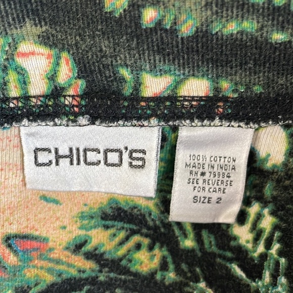 Chico’s Scenic Island Zip Up Sweater - Picture 4 of 5